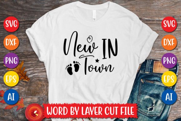 New in Town SVG Design Graphic T-shirt Designs By MegaSVGArt