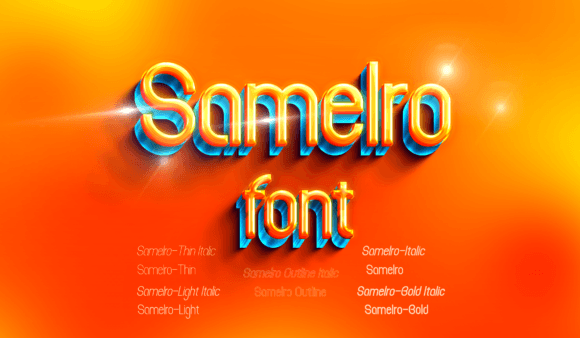 Samelro Sans Serif Font By Abuhasnat