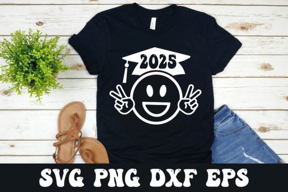Senior 2025 CLASS of 2025 Graduation SVG Graphic T-shirt Designs By Ya_Design Store