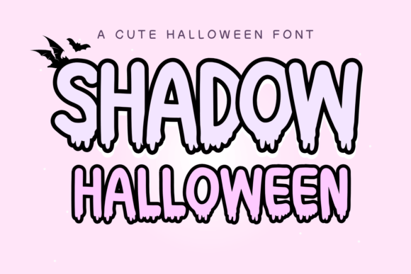Shadow Halloween Display-Schriftarten Schriftart Von Khim08Studio