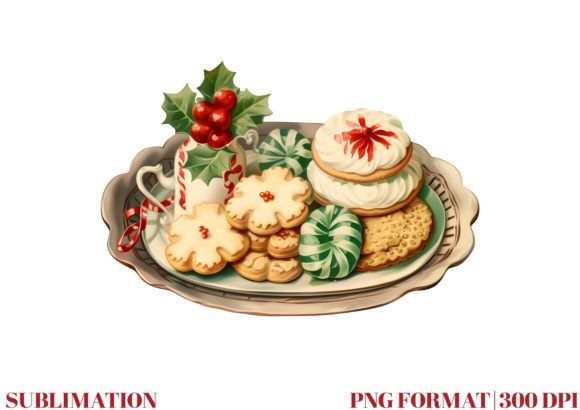 Watercolor Christmas Cookie Clipart Graphic Illustrations By Mirawillson