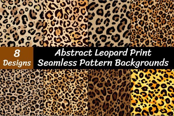 Leopard Print Pattern Backgrounds Grafika Tła Przez VYCstore