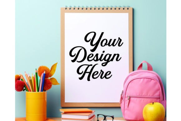 Back to School Mockup, Teacher Mockup Graphic Product Mockups By Fly-Mockup-Store