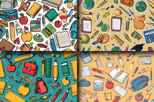 Back to School Patterns Graphic AI Patterns By srempire 2