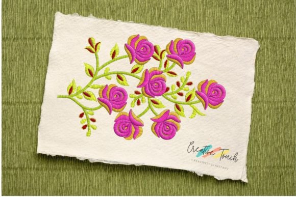 Floral Bunch Floral & Garden Embroidery Design By Creative Touch