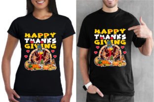 Happy Thanksgiving T-Shirt Design-1 Graphic T-shirt Designs By TANIA KHAN RONY 2
