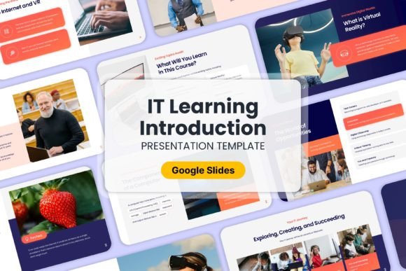IT Learning Introduction - Google Slides Graphic Presentation Templates By Moara