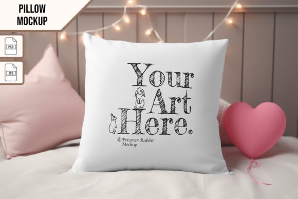Pillow Mockup | PSD Smartmockup with JPG Graphic Product Mockups By PrisonerRabbit
