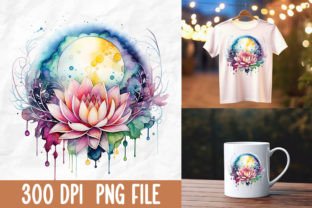 Retro Yoga Zen Lotus Flower Bundle Illustration Designs de T-shirts Par Kanweat 2