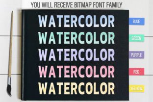 Watercolor Color Fonts Font By NPNaay 4