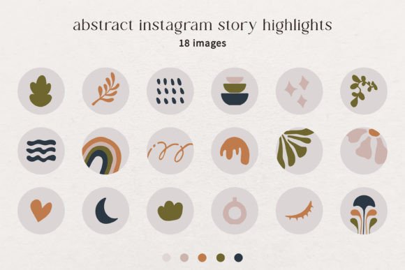 Abstract Instagram Story Highlight Cover Graphic Illustrations By mookamook