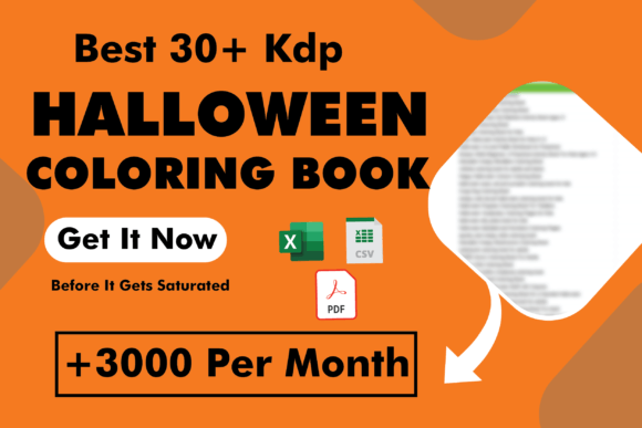 Halloween Coloring Book Print on Demand Graphic KDP Keywords By Meding