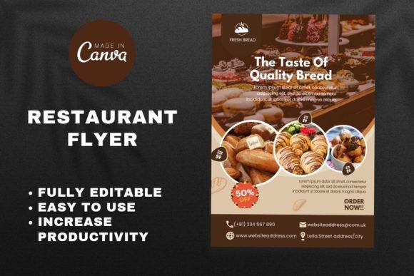 Restaurant Food Flyer Graphic Print Templates By Templates by amleyy