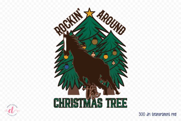 Rockin Around the Christmas Tree PNG Gráfico Manualidades Por CraftlabSVG