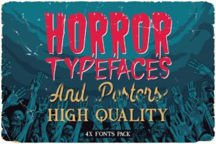 Vintage Horror Movies Bundle Display Font By Vozzy Vintage Fonts And Graphics 1