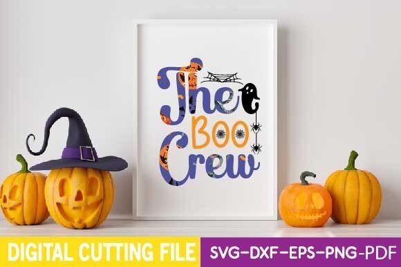The Boo Crew Svg Graphic T-shirt Designs By digital svg design stor