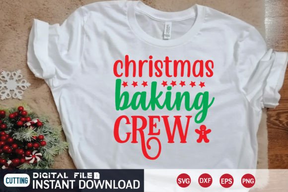 Christmas Baking Crew Svg Design Gráfico Plantillas de Impresión Por craftstore