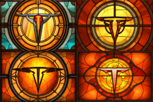 Ai Prompt for Stained Glass Logos Graphic AI Generated By Milano Creative 9