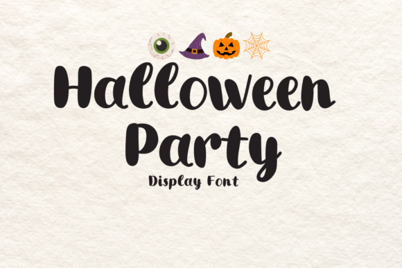 Halloween Party Display-Schriftarten Schriftart Von GetjiArts