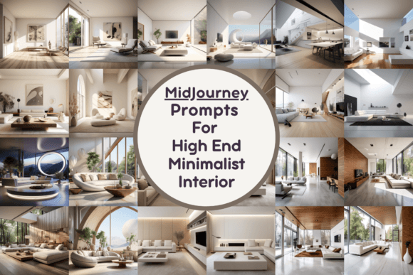 High End Minimalist Interior Gráfico Gerado por IA Por Milano Creative