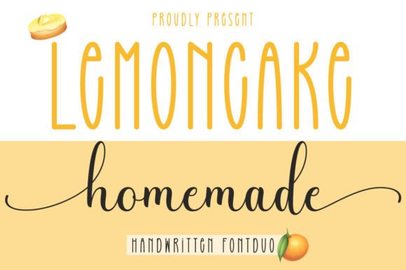 Lemoncake Homemade Duo Script & Handwritten Font By soderi graphicslide