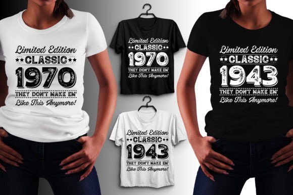 Vintage Birthday Graphic T-shirt Designs By T-Shirt Design Bundle