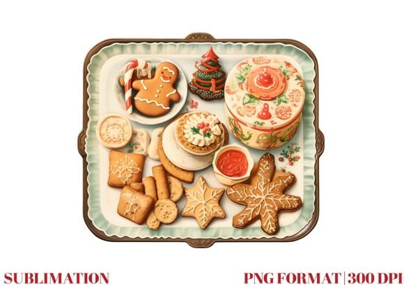 Watercolor Christmas Cookie Clipart Graphic Illustrations By Mirawillson