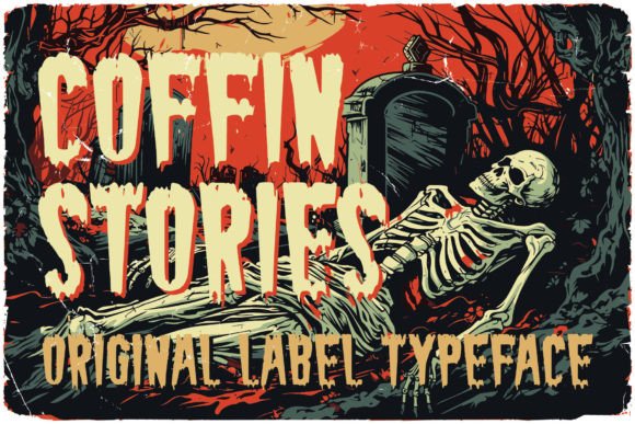 Coffin Stories Display Font By Vozzy Vintage Fonts And Graphics