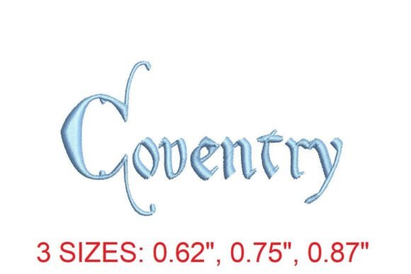Coventry Embroidery Font Back to School Embroidery Design By Digitizingwithlove