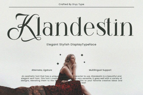 Klandestin Serif Font By Dryy.type