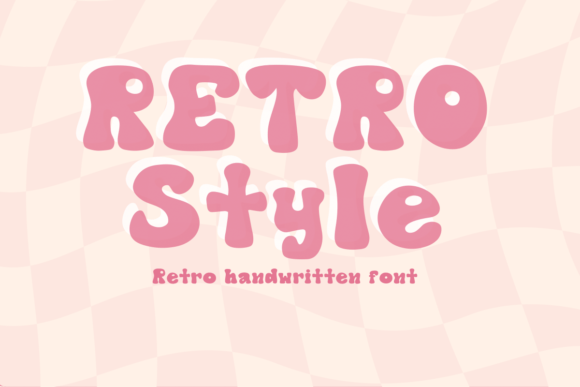 Retro Style Font Display Font Di GetjiArts