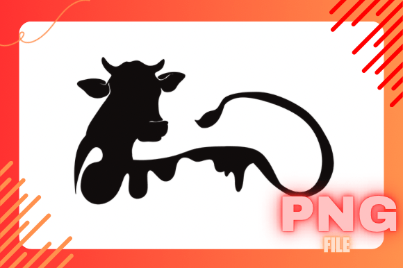 Cow Silhouette Graphic Illustrations By rayan