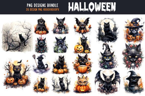 Halloween Sublimation Bundle-231020 Graphic T-shirt Designs By Kanweat