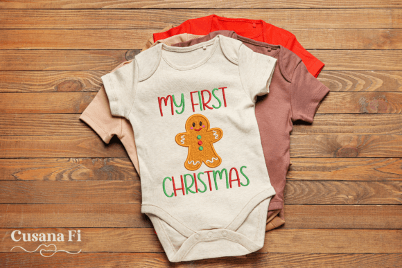 My First Christmas Christmas Embroidery Design By CusanaFi