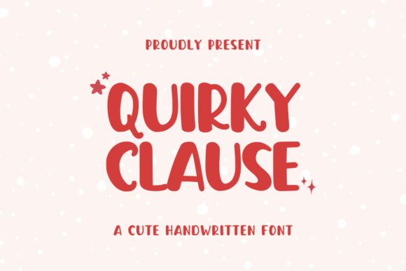 Quirky Clause Display Font By Nadiratype