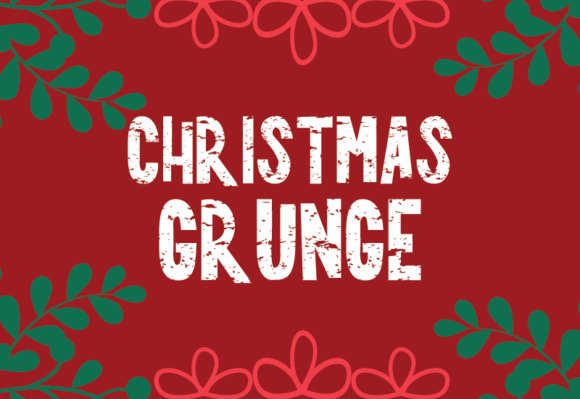 Christmas Grunge Sans Serif Font By GraphicsNinja
