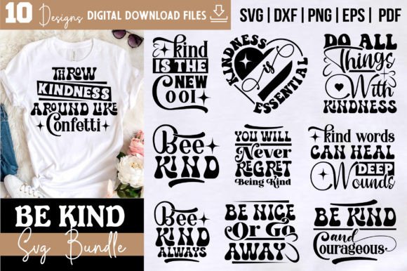 Be Kind Svg Bundle Graphic Crafts By belysvgbundlefiles