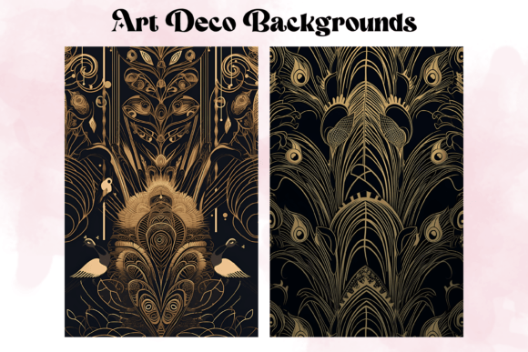 Art Deco Backgrounds Graphic Backgrounds By Andreea Eremia Design