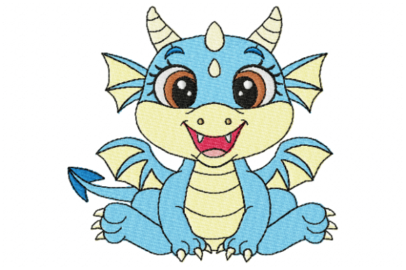 Baby Dragon Baby Animals Embroidery Design By Reading Pillows Designs