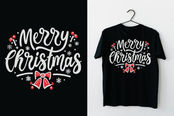 Merry Christmas T-shirt Design Gráfico Diseños de Camisetas Por Rajibstore_987