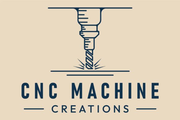Cnc Machine Modern Technology Logo Line Grafica Loghi Di RAY N RAC