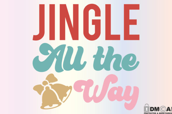 Jingle All the Way Svg Christmas Music Graphic Print Templates By Rare
