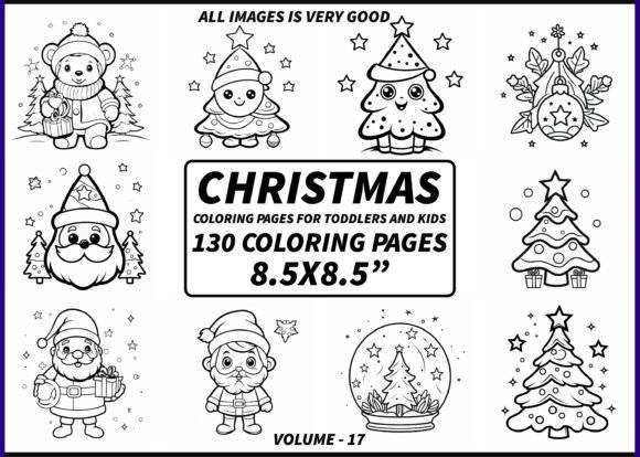 130 Christmas Coloring Pages for Toddler Gráfico Páginas y libros de colorear para niños Por ArT DeSiGn