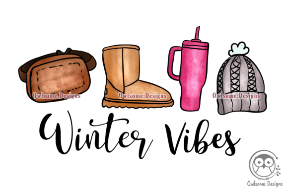 Winter Vibes Sublimation Graphic Crafts By owlsome.designs