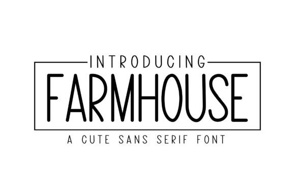 Farmhouse Sans-Serif-Schriftarten Schriftart Von BlackCraft