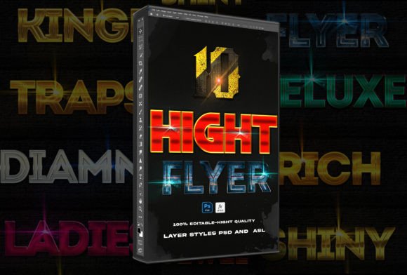 10 Flyer Layer Styles Text Effect Afbeelding Layer Styles Door One-touch