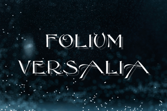 Folium Versalia Display Font By An Inkling of Curry