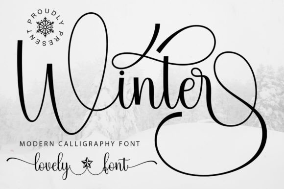 Winter Script & Handwritten Font By Kama Studio
