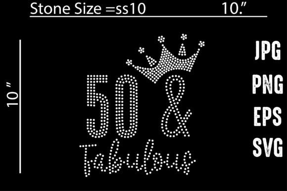 50 & Fabulous Rhinestone Template Design Graphic Crafts By Mandala design