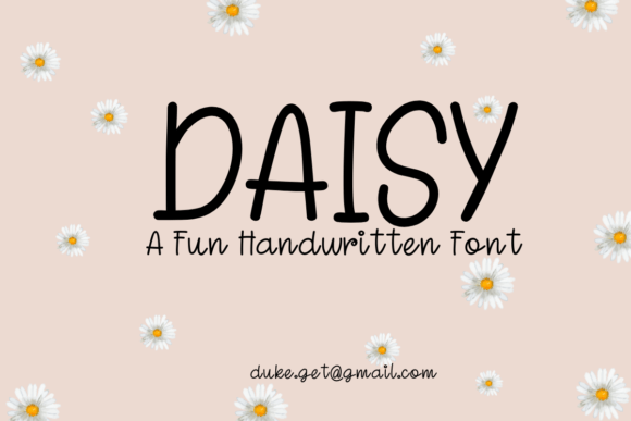 Daisy Script & Handwritten Font By GetjiArts